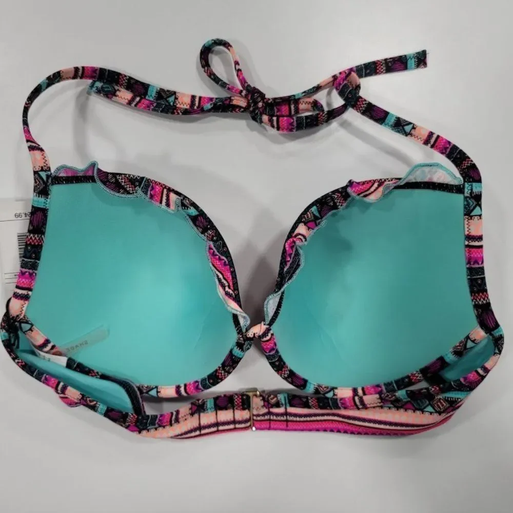 Shade & Shore Stripe Cabana Bikini Top